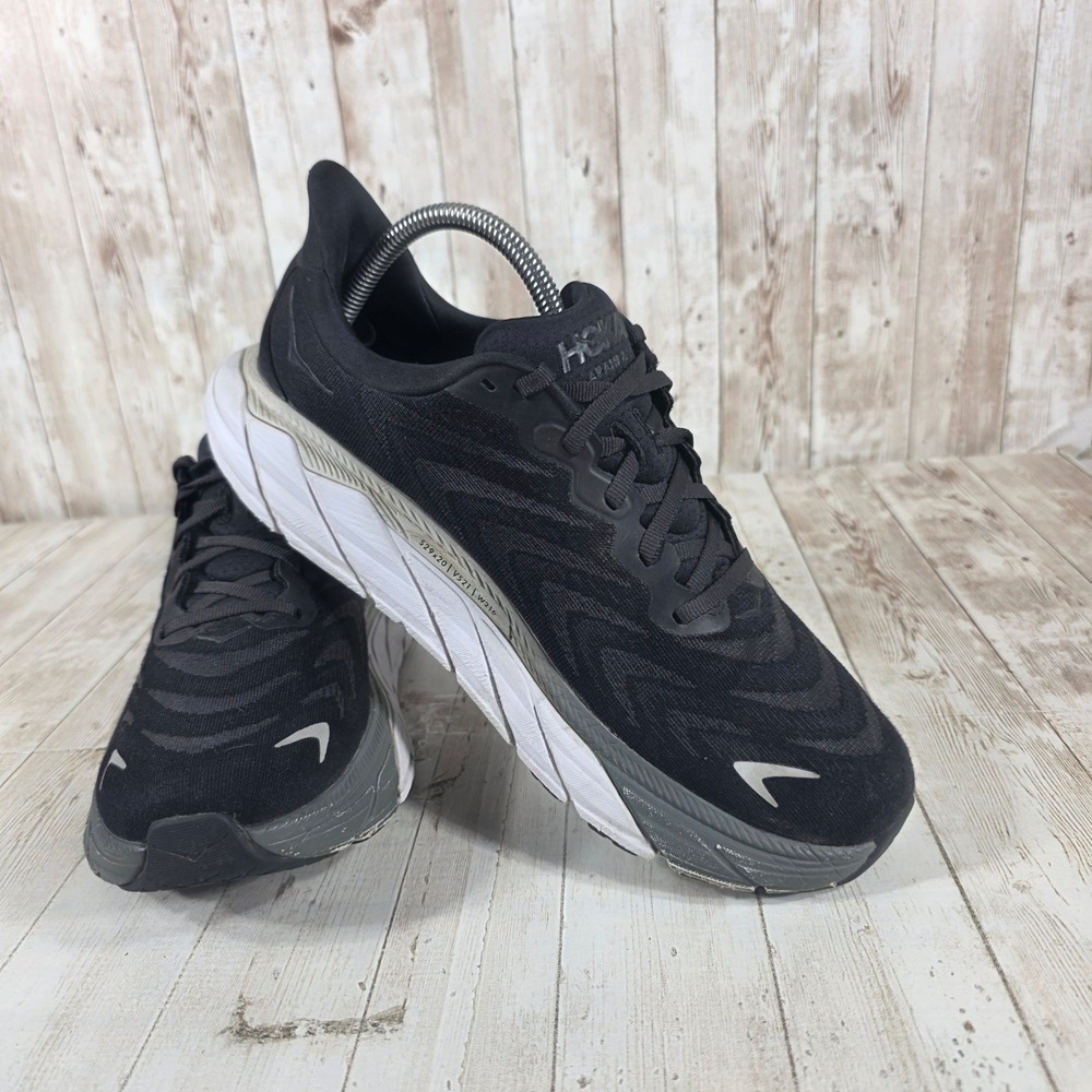 Hoka Arahi 6 Womens Running Shoes Black White 1123195 BWHT Size 10 Stability - Picture 6 of 8